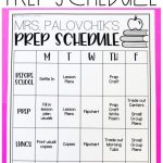 Editable Prep Schedule Freebie Classroom Schedule Lesson Free Editable Teacher Schedule Template
