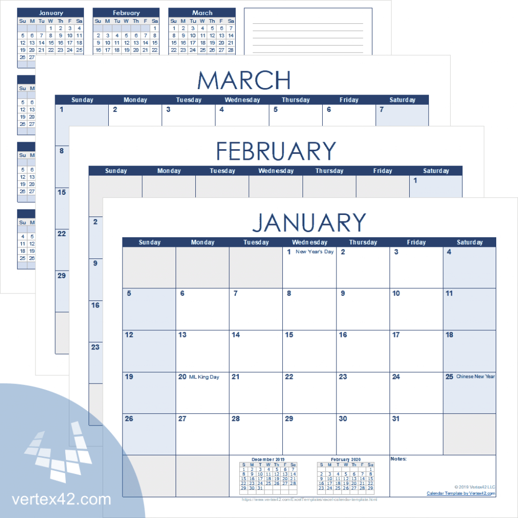 excel calendar template for 2020 and beyond weekly and monthly calendar open office