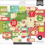 Let Your Holidays Be Merry Bright 12 Days Of Christmas Is 12 Days Of Christmas Advent Calender Template