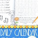 May Daily Calendar Review And Math Practice Math Practices Looking For A Hard Copy Calendar With Daily Day Count
