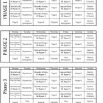 P90x Schedule Need To Get Back Into This 12 Week Plan To P90x Schedule Printable
