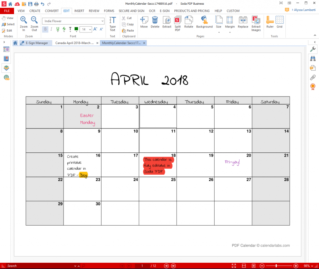 printable calendar for pdf create a calendar printable