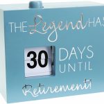 Retirement 45 Countdown Calendar Countdown To Retirement Calendar