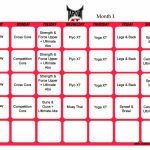 Tapout Schedule Tapout Xt Schedule Month 1 Pdf Tapout Xt Tap Out Schedule