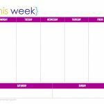 This Week Cute Free Weekly Planner Printable Weekly One Week Calendar