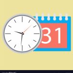 Time Planning Clock With Calendar Date Time Date Calendar