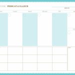 Weekly Calendar Free Pdf Printable Family Organizer One Week Calender For Kids