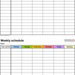 Weekly Schedule Template For Word Version 9 2 Schedules On Print A Calendar For 6 Week Period