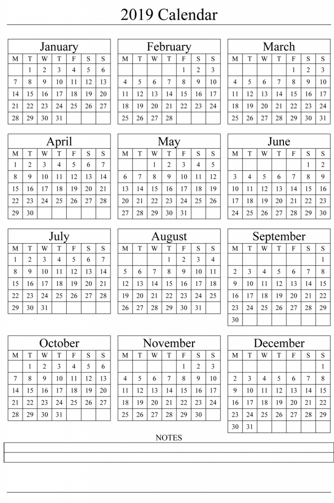 2019 printable calendar templates blank word pdf five year printable calendar