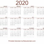 2020 Calendar Free Printable Yearly Calendar 2020 Time And Date 2020 Calendar