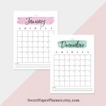 2020 Watercolor Calendar And To Do List Printable To Do Calendar To Print