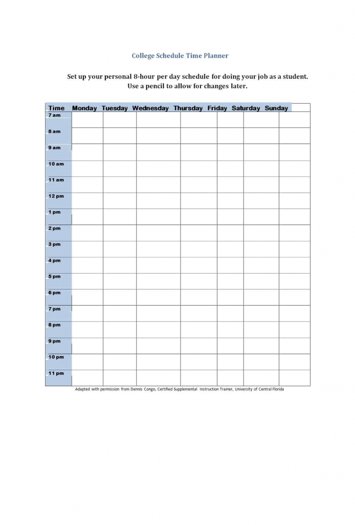 43 Effective Hourly Schedule Templates Excel Ms Word Free Printable Editable Hourly Schedule