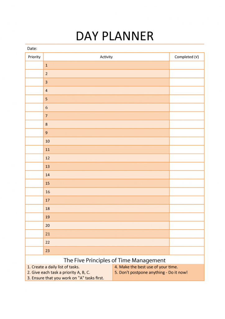 47 printable daily planner templates free in wordexcelpdf time and date schedule template