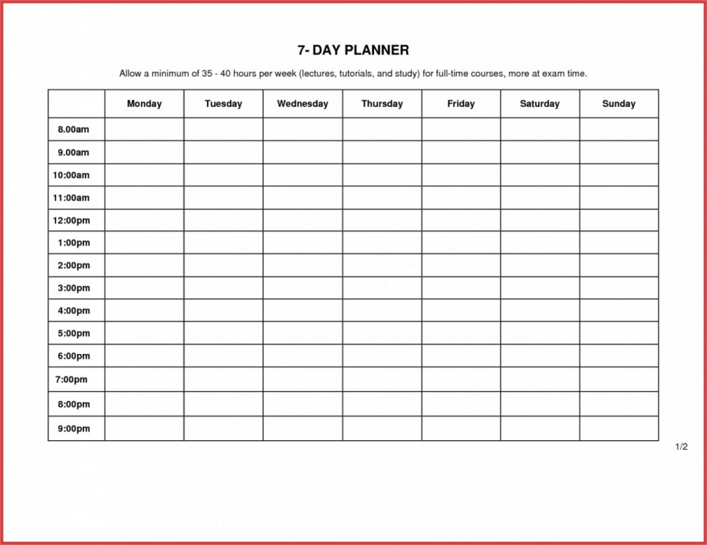 7 day calendar template excel free calendar template example 7 day calendar templates