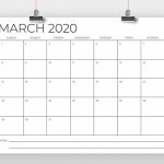 Ad 85 X 11 Inch Minimal 2020 Calendar Running With Running Calendar 2020 Remplate