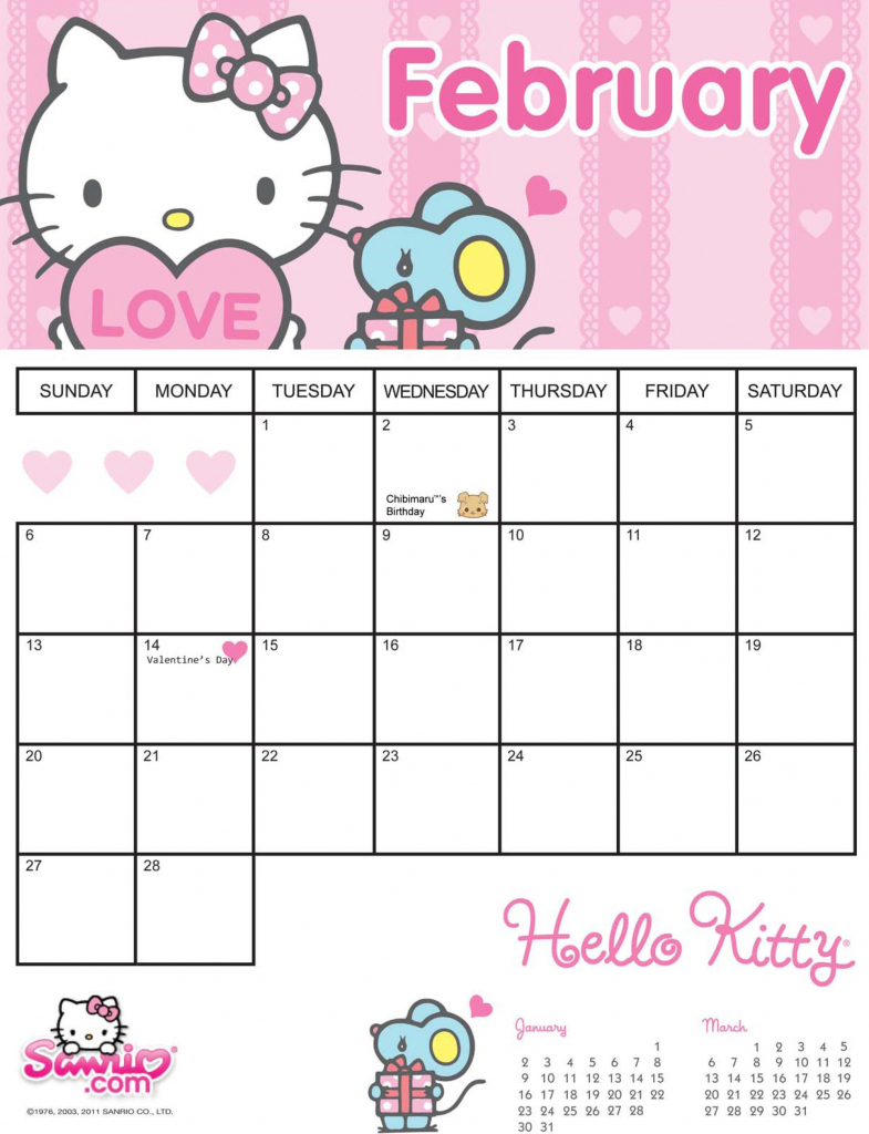 blank monthly hello kitty calendar printable printable sanrio 2020 downloadable calendar
