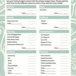 Family Budget E Template Printable Forms Excel Monthly Simple Printable Schedule For Lawn Care In Nebraska