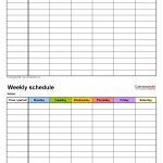 Free Weekly Schedule Templates For Pdf 18 Templates Print 6 Week Schedule Pdf 1