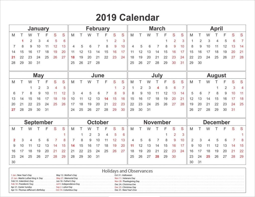 free yearly 12 month calendar one page template printable microsoft online yearly calendar templates wallet size