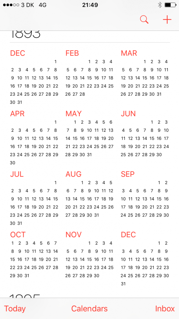 ios calendar various odd observations eskerahn calendar 100000