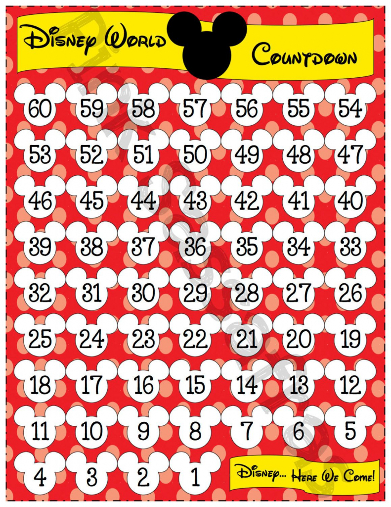 latest printable disney countdown with images disney free disney vacation countdown calendar