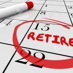 Retirement Day Date Circled Calendar Countdown Stop Working 3d Illustration Retierment Calendar
