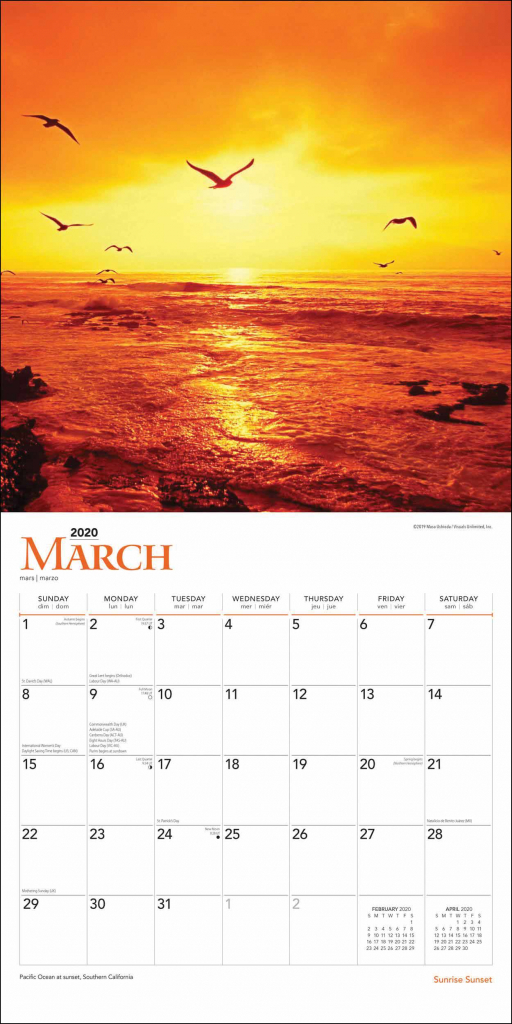 Sunrise Sunset Calendar 2020 At Calendar Club Sunrise And Sunset Calendar 2020