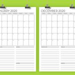 Vertical 11 X 17 Inch 2020 Calendar Template Running With Running Calendar 2020 Remplate