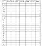 Week Templates With Times Weekly Planner With Time Block Weekly 24 H Calendar Printable