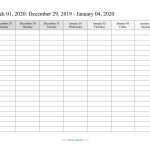 Weekly Printable Calendar 2020 Di 2020 Weekly Calendar 2020 With Time Slots