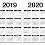 Year 2019 2020 Calendar Vector Design Template Simple And Clean Design Calendar 5 Years