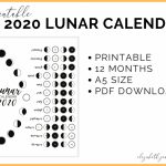 2020 Lunar Calendar Bullet Journal Printable Lunar Calendar 2020 1