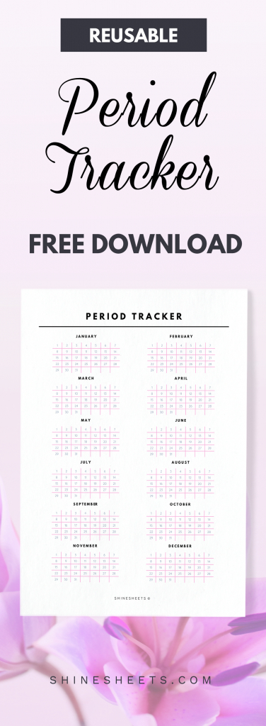 5 reasons to track your period free printable period printable period calendar for girls