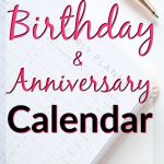 Birthday And Anniversary Calendar Printable Diy Calendar Birthday And Anniversary Calendars