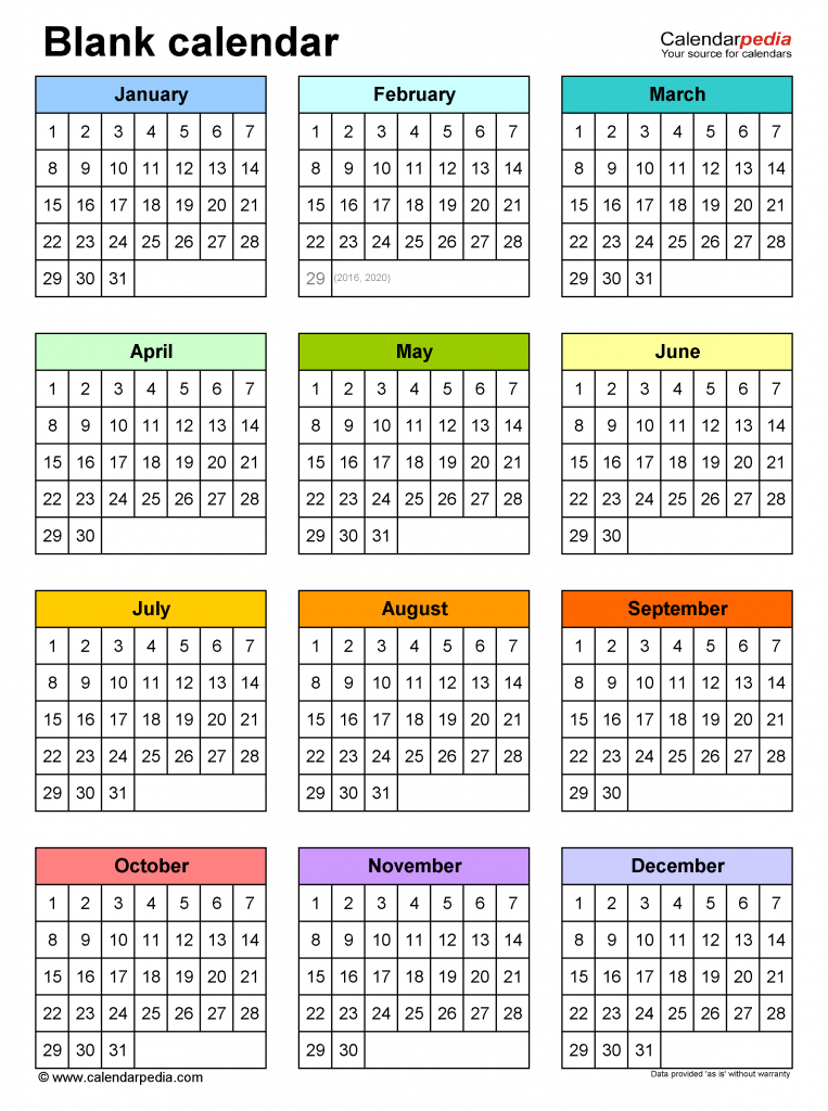 blank calendars free printable microsoft word templates ten year calendar printable