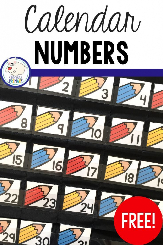 calendar numbers freebie calendar numbers preschool preschool calendar numbers printable
