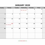 Free Download Printable Calendar 2020 Large Box Grid Space Lined Calendar Template 2020