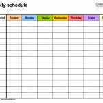 Free Weekly Schedule Templates For Word 18 Templates 7 Day Calendar Template Printable