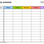Free Weekly Schedule Templates For Word 18 Templates Week 6 Printable Schedule