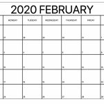 Printable February Calendar For 2020 Waterproof Paper 12 Waterproof Paper August 2020 2