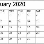 Printable January 2020 Calendar Editable Pages Free Latest Printable Calendar 2020 That You Can Type On
