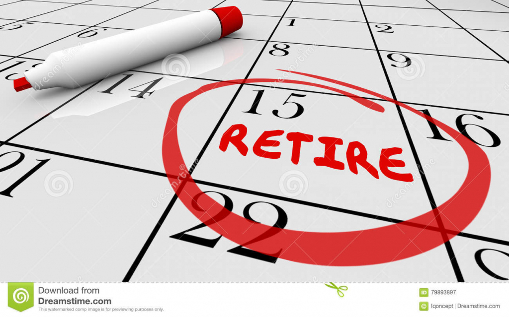 retirement day date circled calendar countdown stop working free retirement calendar