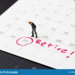 Retirement Goal Or Financial Freedom Planning For Success Free Retirement Calendar