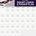 The 31 Day Squat Challenge Lunge Pushup Plan With Images 30 Day Squat Challenge Schedule