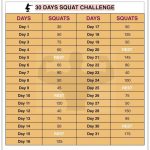 Workout Calendar Template Squat Challenge Workout Squat Challenge Callendar
