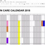 2018 Lawn Care Calendar Lawn Calendar Maintenance