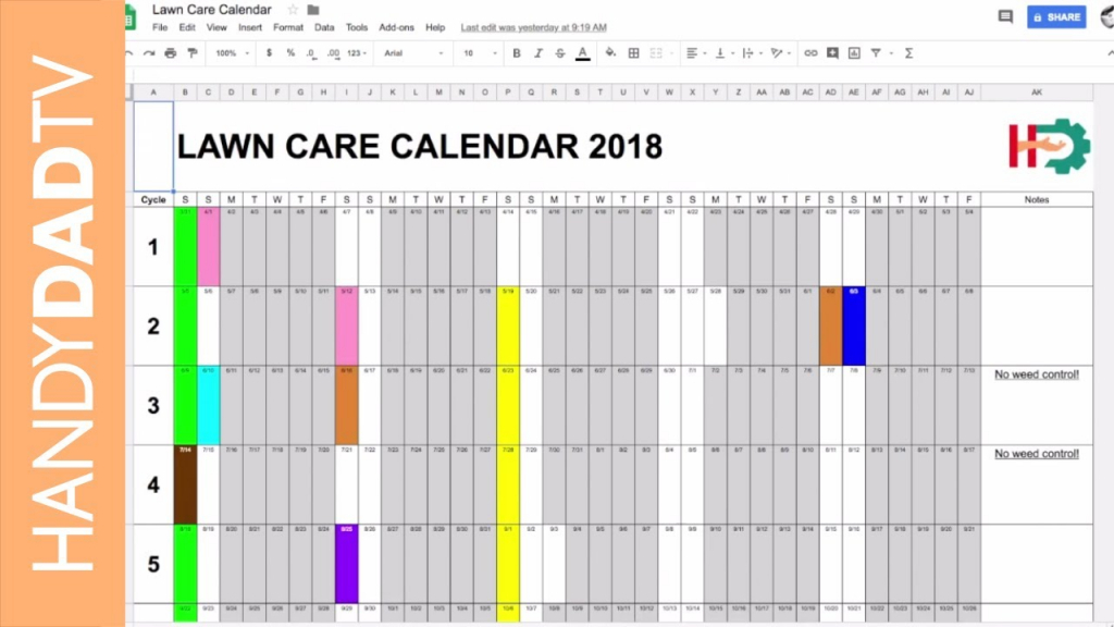 2018 lawn care calendar lawn calendar maintenance