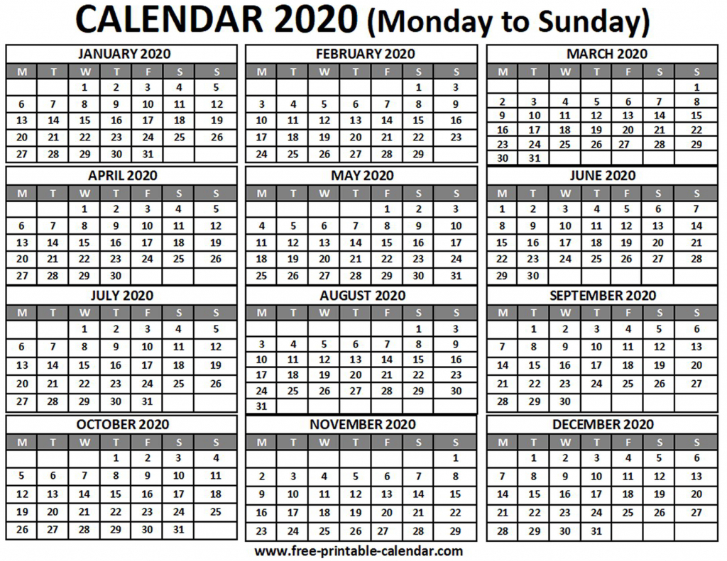 2020 calendar free printable calendar printable calender starting friday