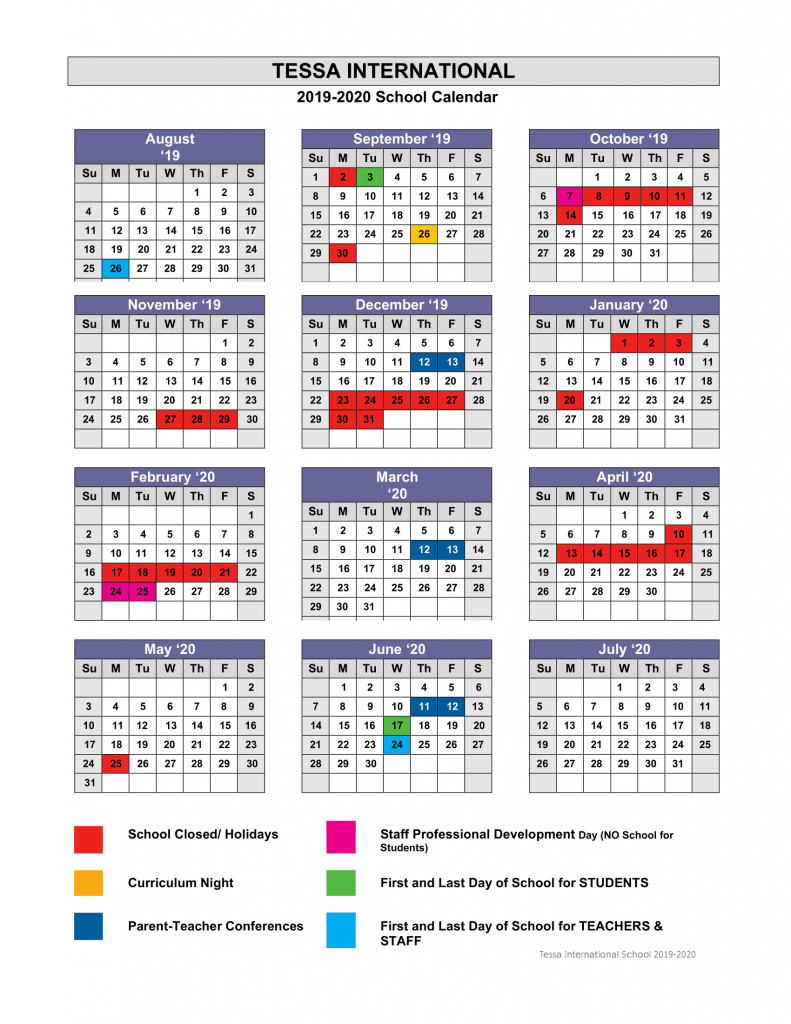 academic calendar 2019 2020 tessa international school new meadowlands flea market calendar