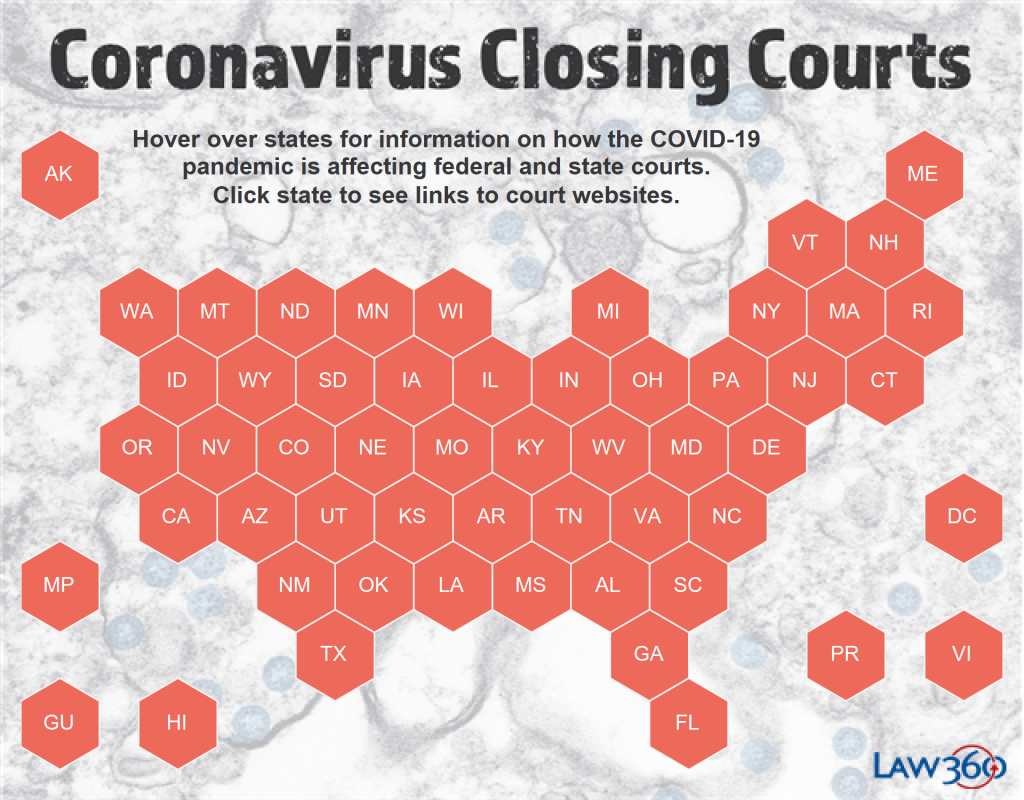coronavirus the latest court closures and restrictions law360 superior and district court calendars